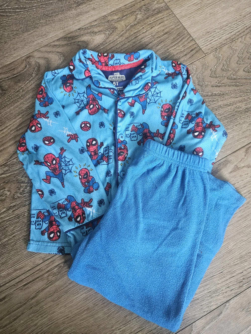 Lot Of 5 Sets Of Boys Fall/Winter Fleece Pajamas